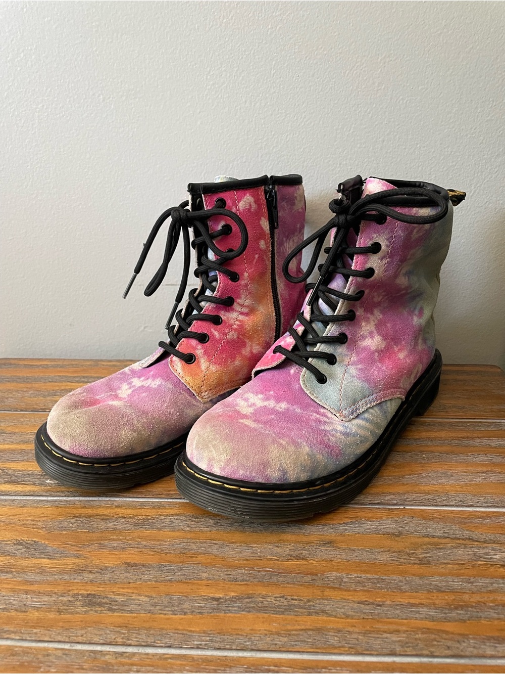 Dr. Martens 1460 Pascal Boots Tie-Dye Suede - sz 5 / EU 37